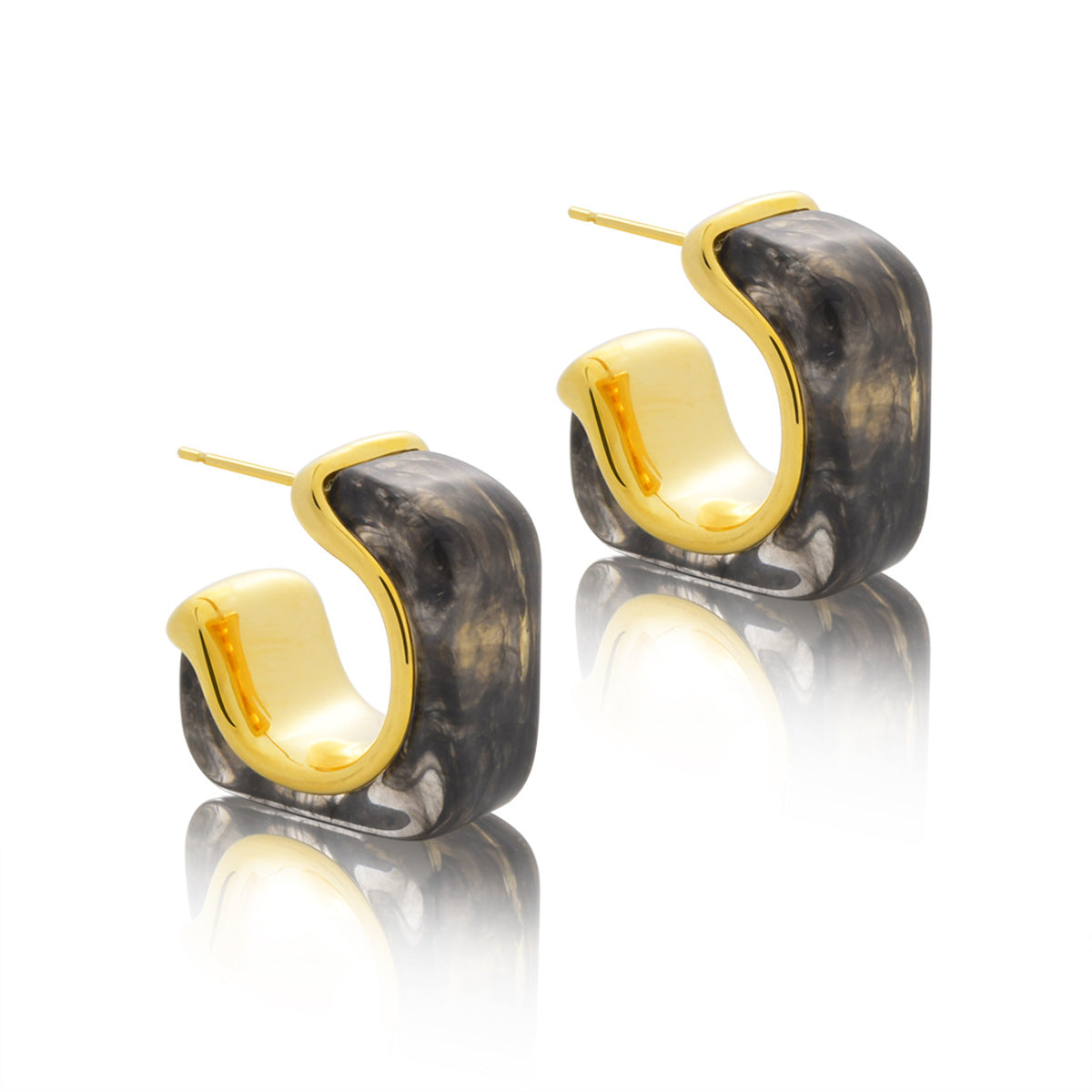 Wholesale Retro Style Maillard Brown Earrings