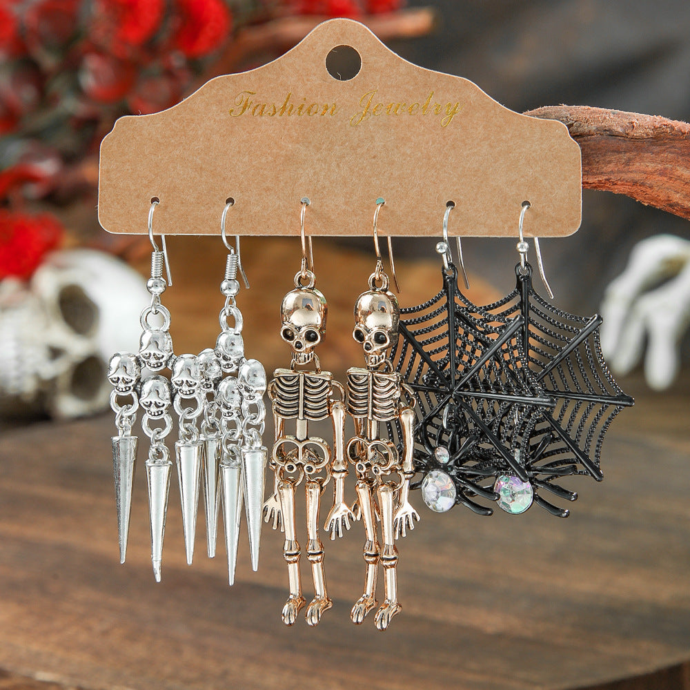 Wholesale Halloween  Suit Combination Couple Earrings Jewelry