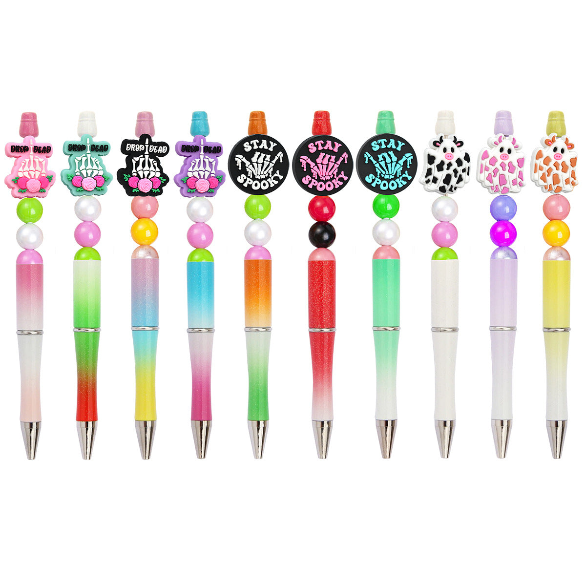 Wholesale Random 100pcs Halloween PVC Soft Focal Beads ACC-BDS-RYY005