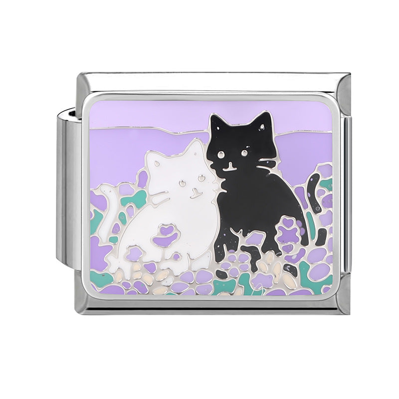 Wholesale Italian modular bracelet cartoon pet DIY