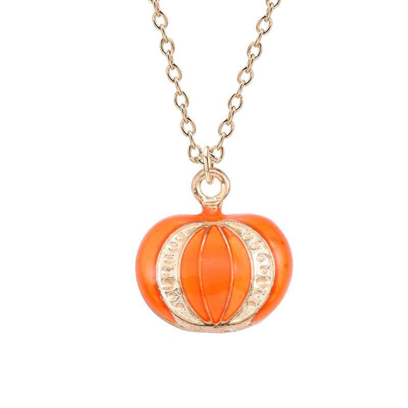 Wholesale Halloween Oil Drop Magic Pumpkin Hat Cat Head Necklaces Choker Necklaces ACC-NE-Tiangao005