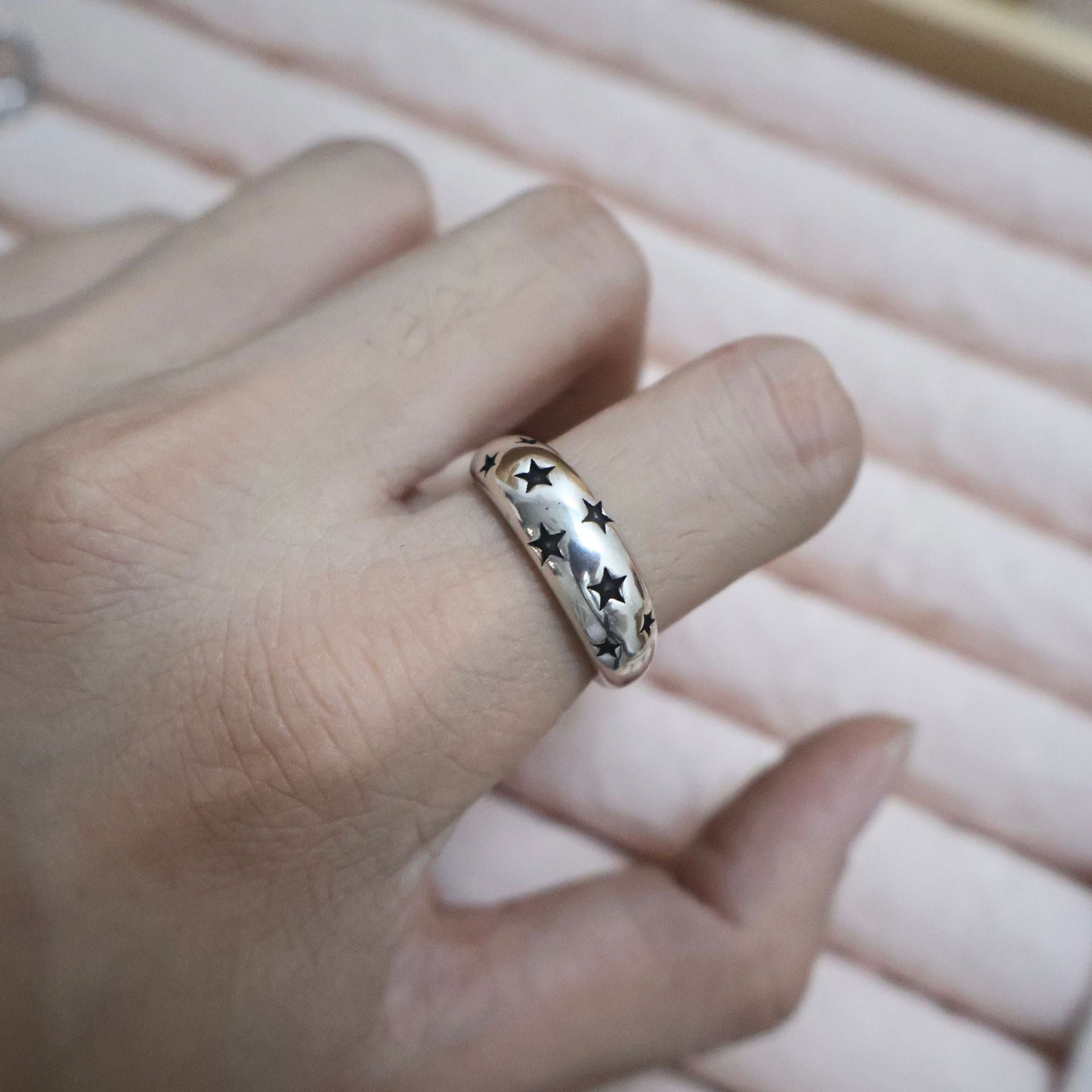 Wholesale  Retro Old Five-pointed Star Ring