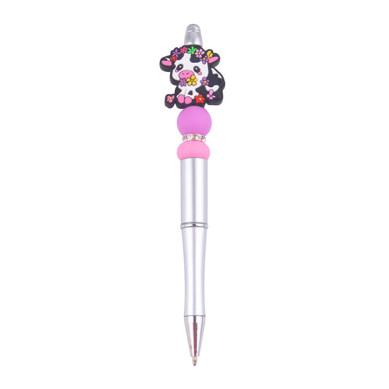 Wholesale  DIY Beaded Pen Creative Handmade Silicone Beads Beaded Pen