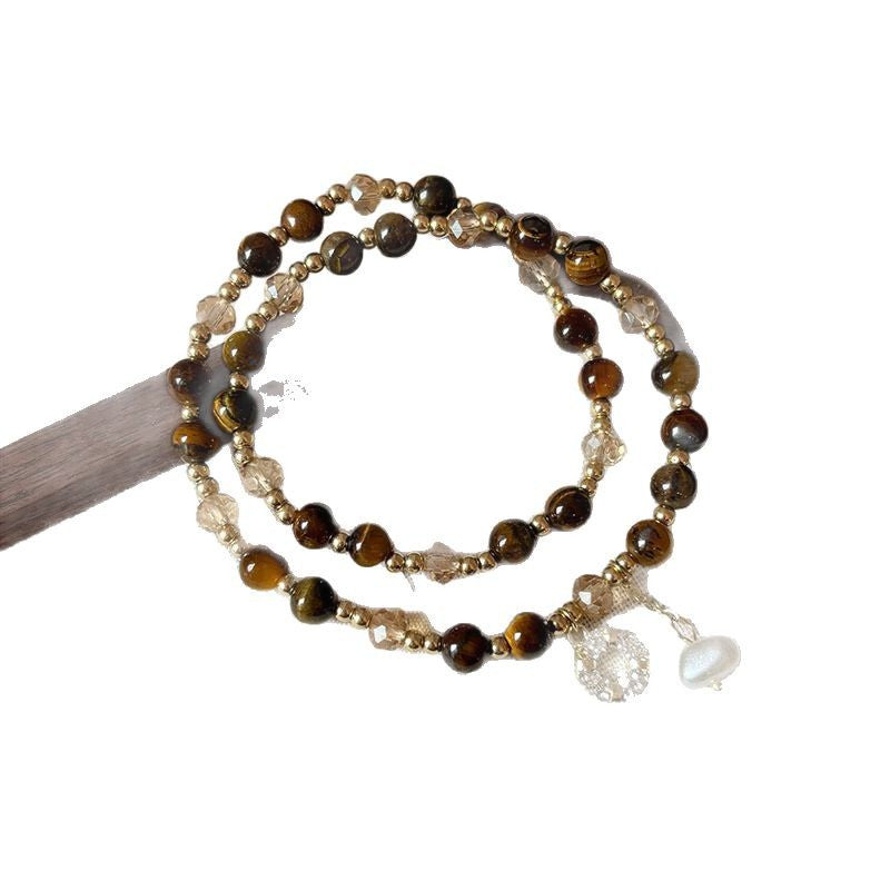 Wholesale Tiger Eye Beaded Bracelet  Stacked Bracelet