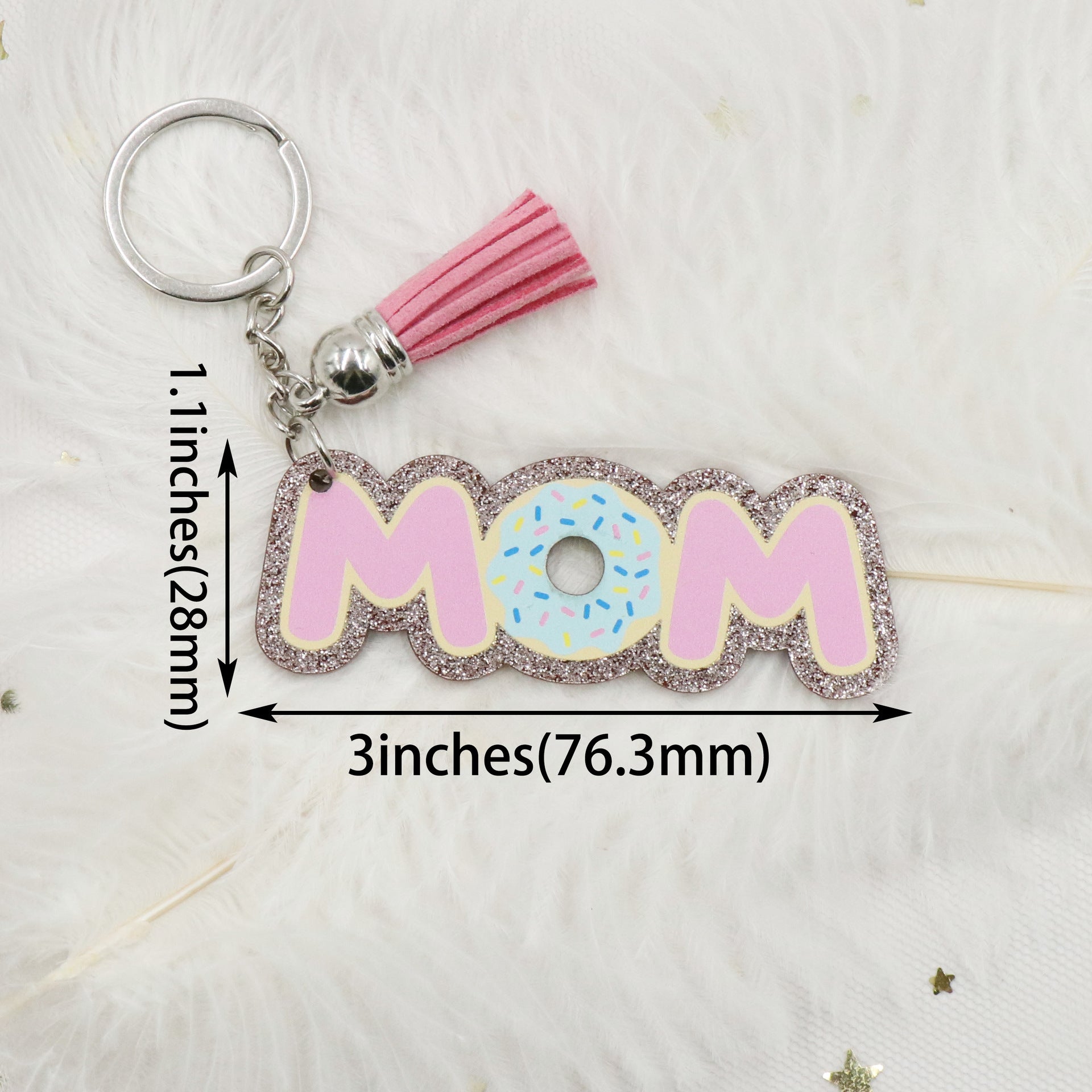 Wholesale 10pcs MOM Mother's Day Gift Acrylic Keychain ACC-KC-XiaoYan012