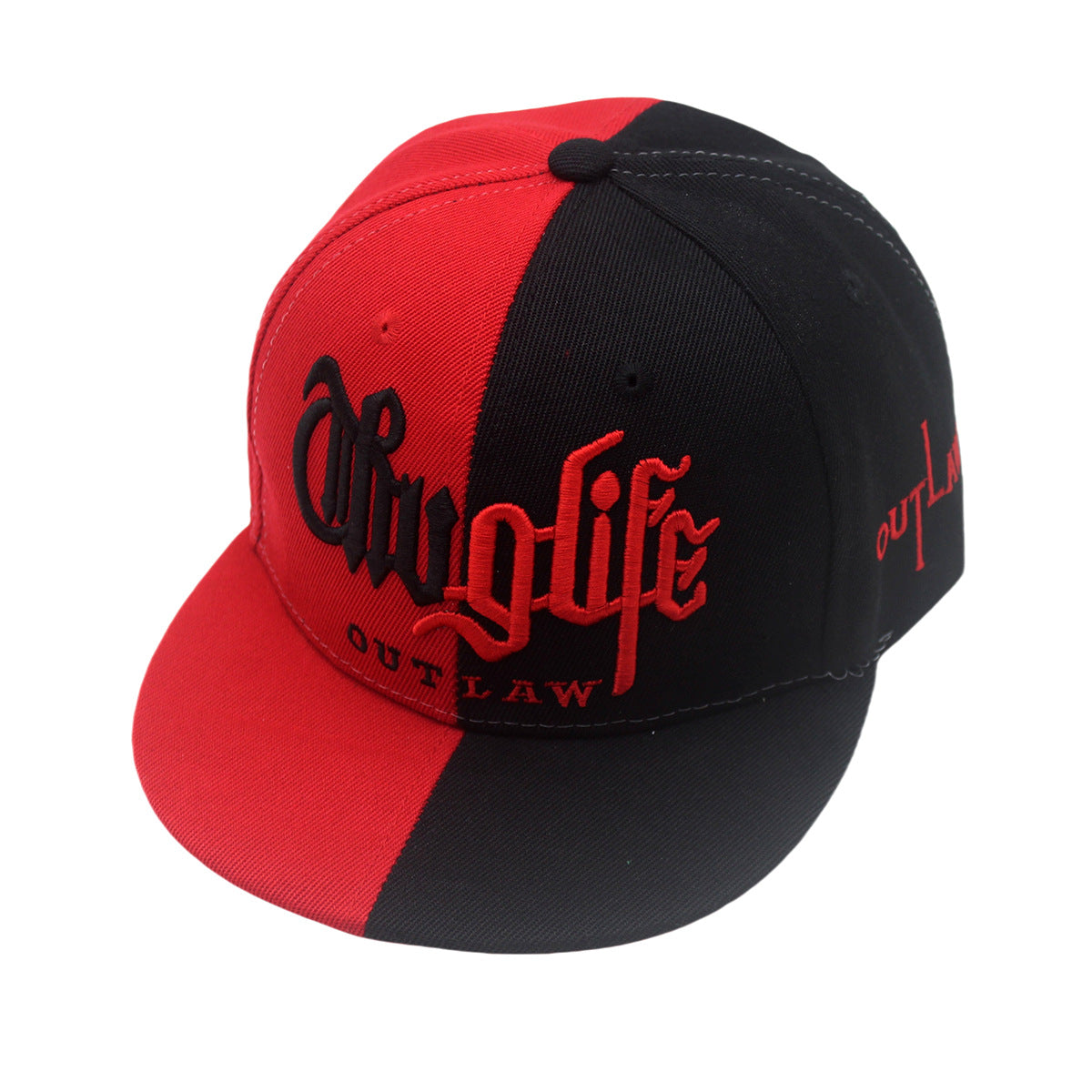 Wholesale Color Matching Letters Embroidered Flat Brim Casual Hip Hop Hat ACC-HT-Zhix001