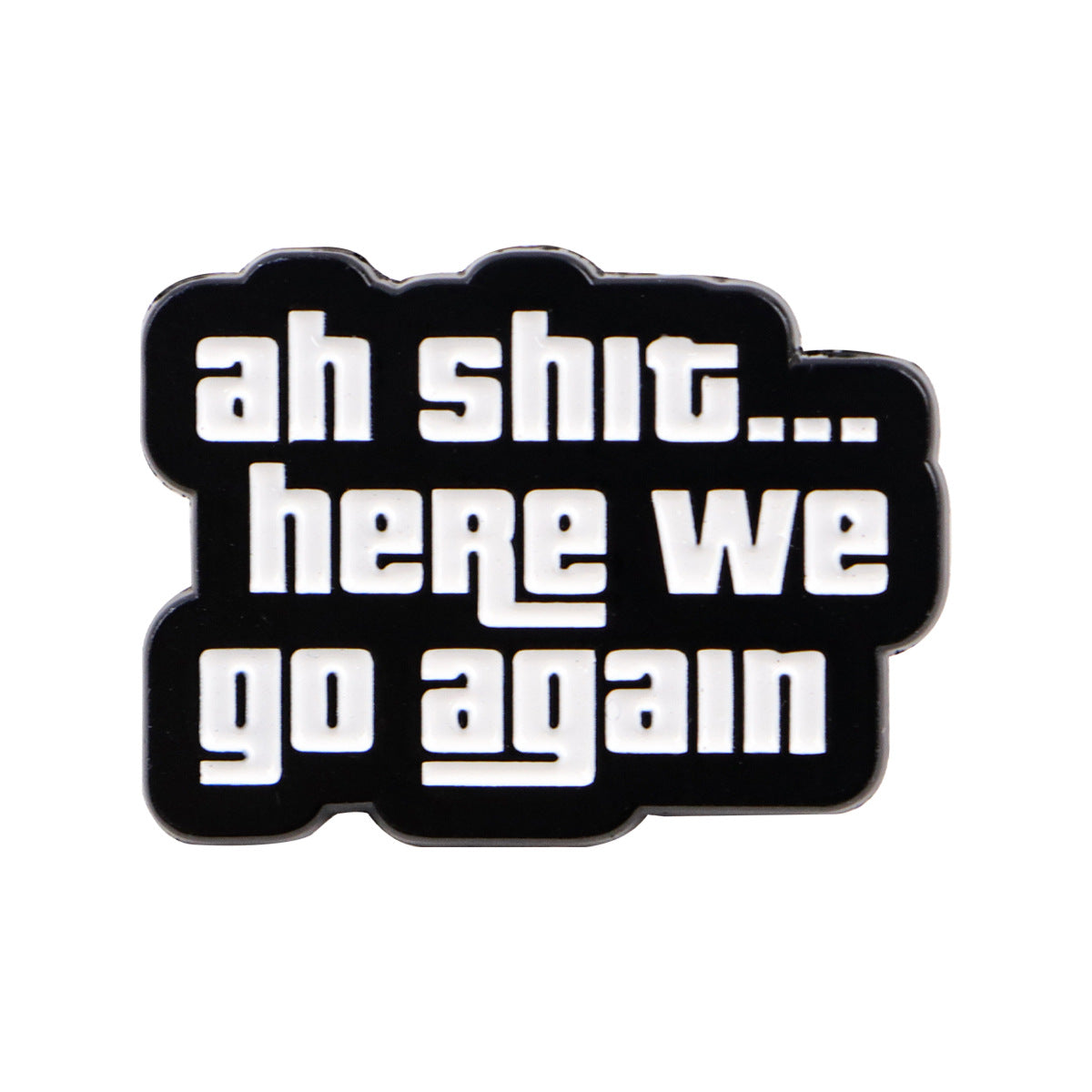 Wholesale English Quote Star Character Brooch Badge