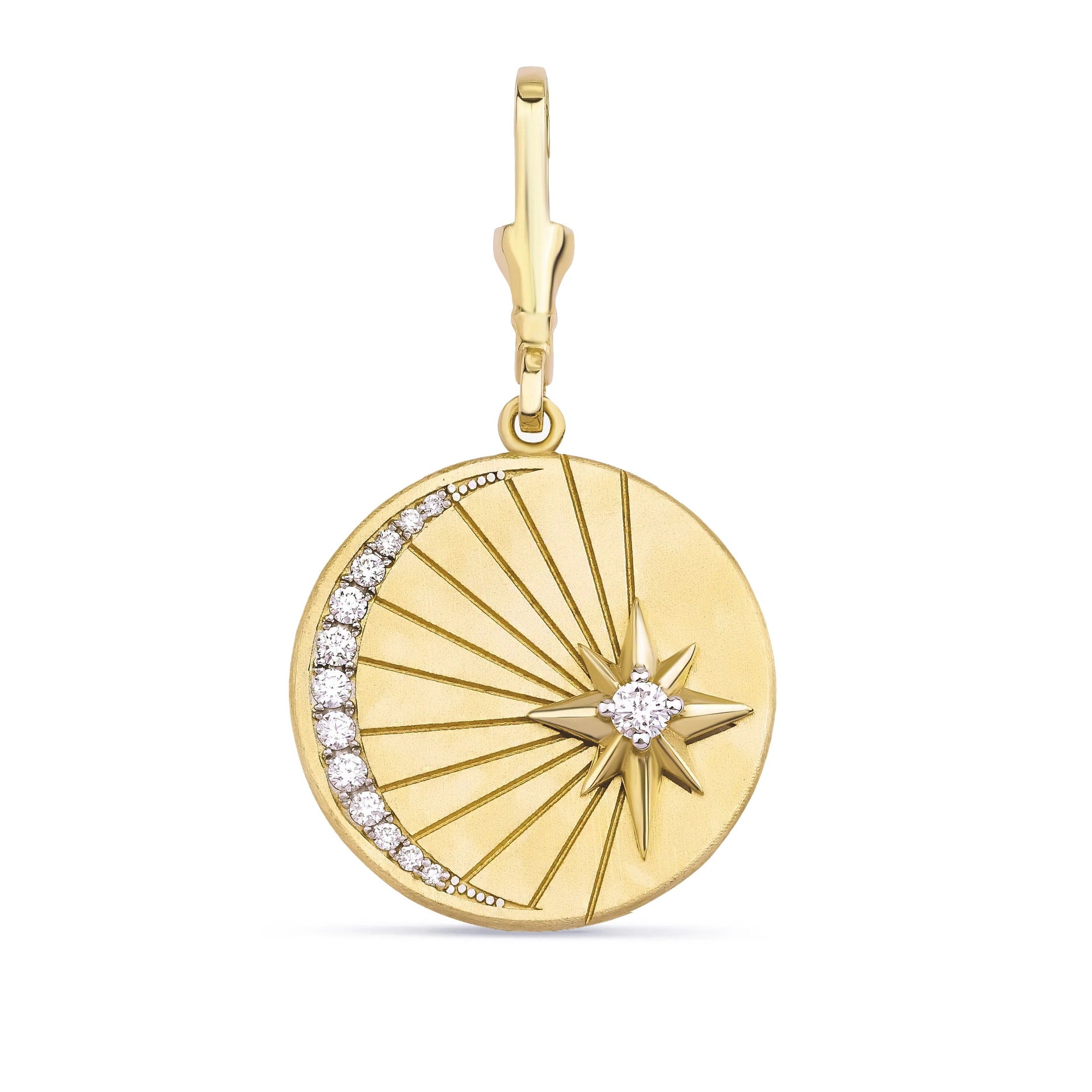 Wholesale Stainless Steel Sun and Moon Eyes Colorful Diamond Mushroom Necklace