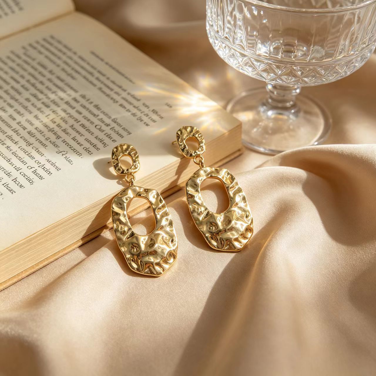 Wholesale Trendy Liquid Metal Earrings Set - Fashion Drop Earrings with Water Wave Design,  Jewelry Accessory for Women,  Boutique Resale