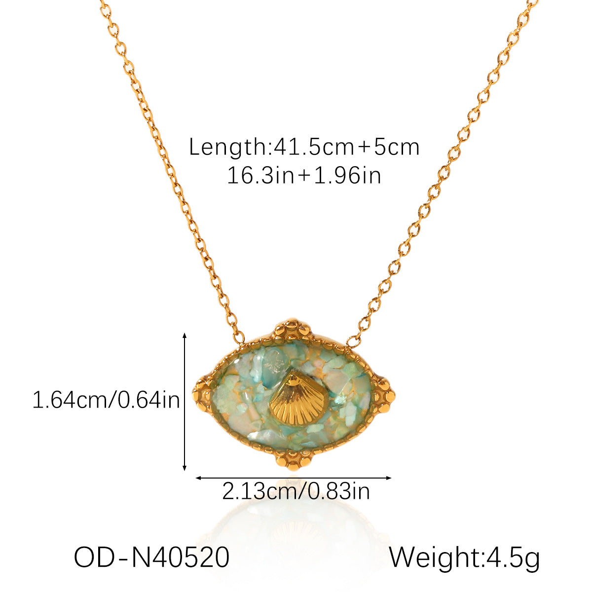 Wholesale Dopamine Colored Stainless Steel Starfish Necklace