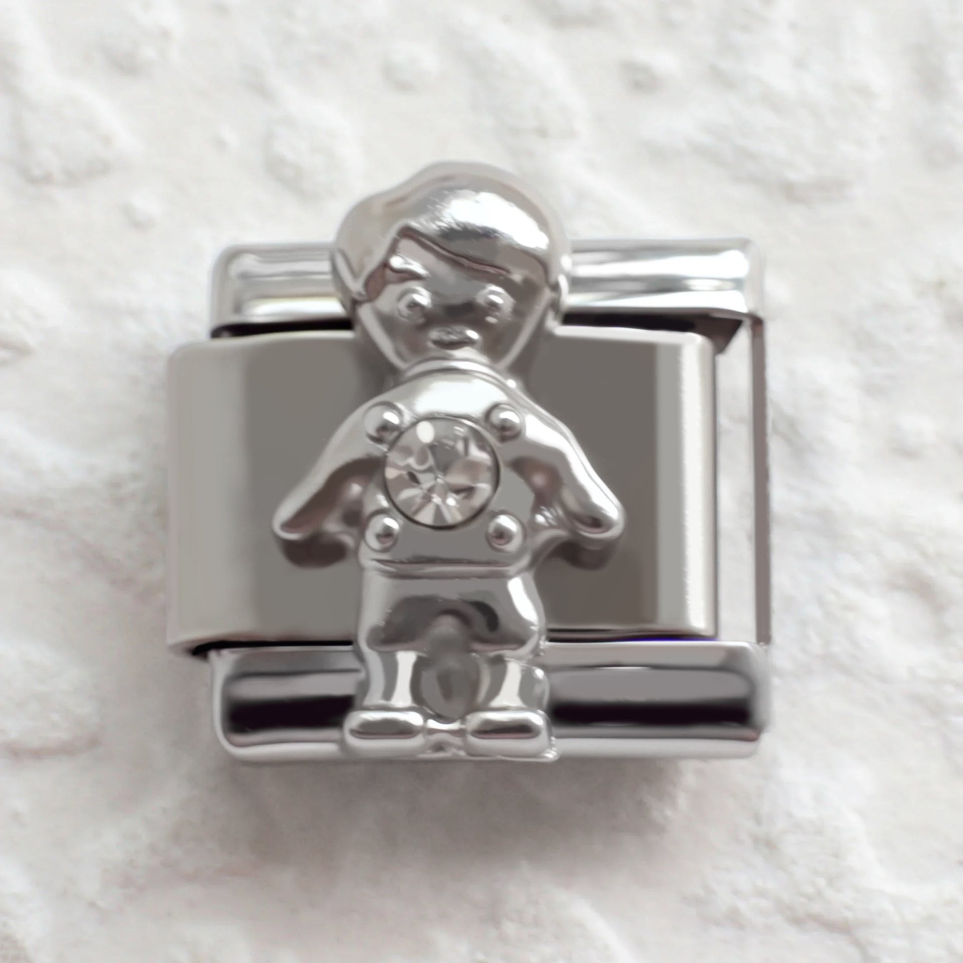 Wholesale  5pcs Italian Charm Bracelet 9mm DIY Splicing Animal Pearl Stainless Steel Composable Bracelet