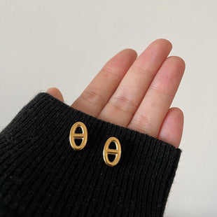 Wholesale Copper Gold Plated Love Earrings Heart Earrings ACC-ES-HanSha002