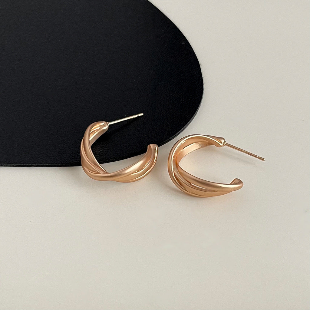 Wholesale Retro Geometric Metal Exaggerated Earrings Vintage Earrings Statemente Earrings ACC-ES-Eryu007