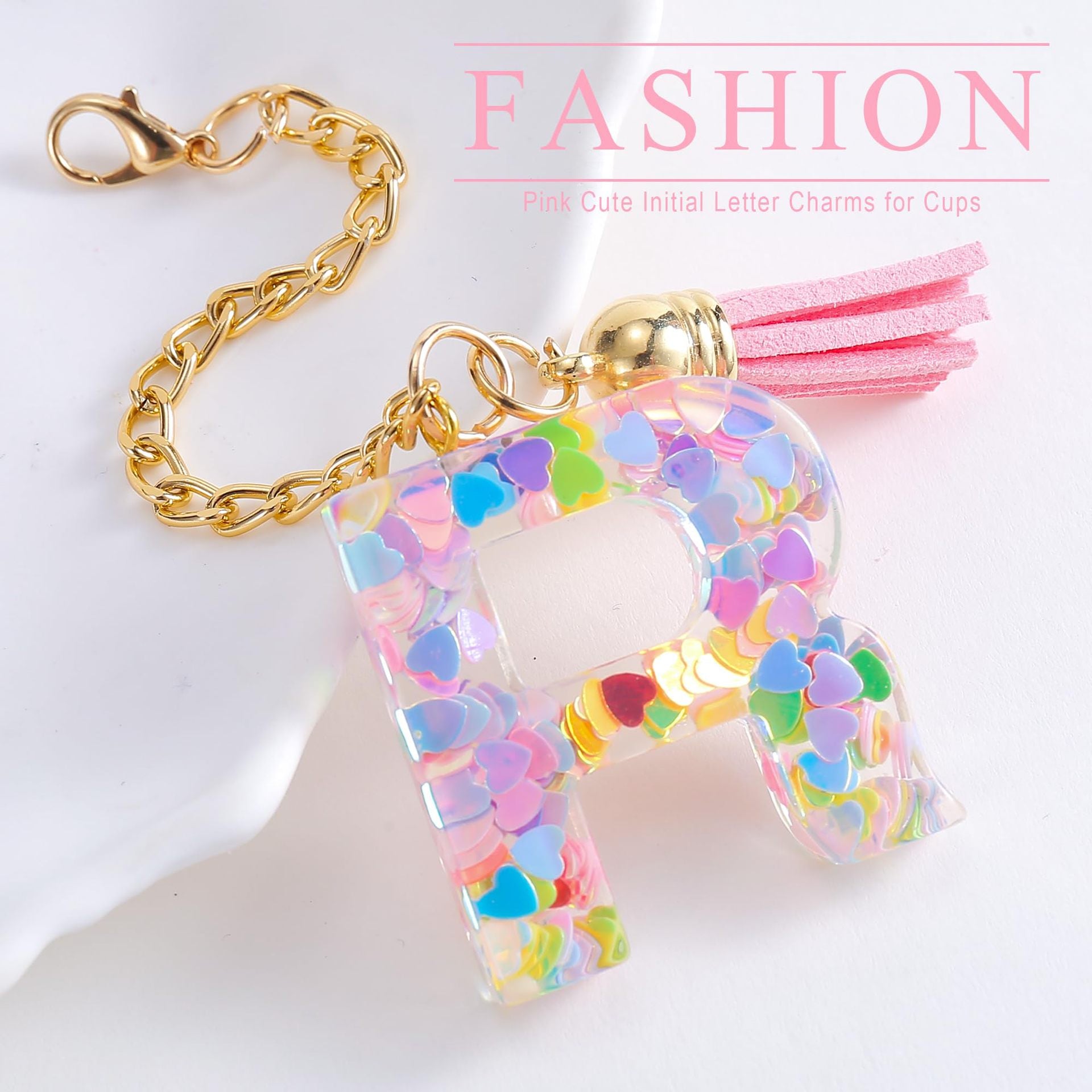 Wholesale Cartoon 26 Letters Resin Hanging Chain Cup Accessories Chain ACC-CA-Jiay001