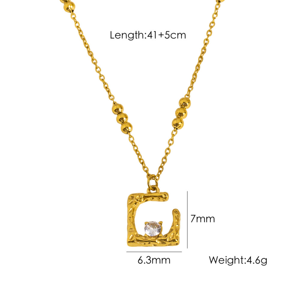 Wholesale Special-shaped Square Stainless Steel Necklace