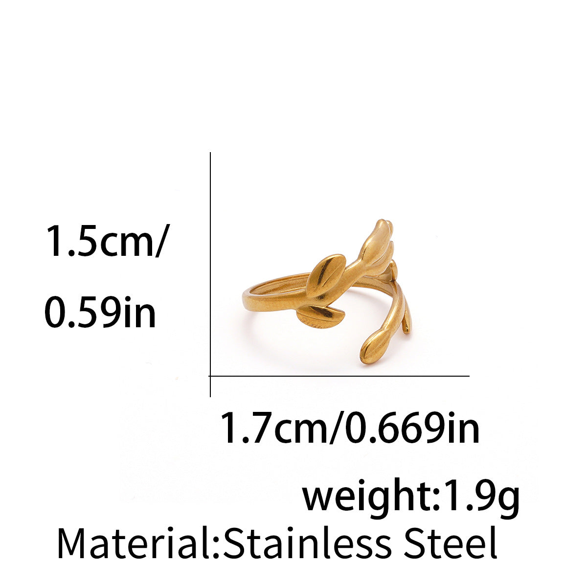 Wholesale Minimalist Open Ring,  304 Stainless Steel,  Stylish Everyday Wear Jewelry Accessory for Boutique Resale