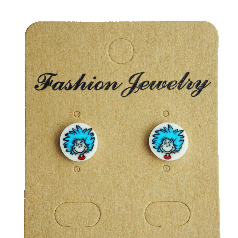 Wholesale 2 Pairs/Pack Teacher Acrylic Earrings for Back To School Season ACC-ES-HY095
