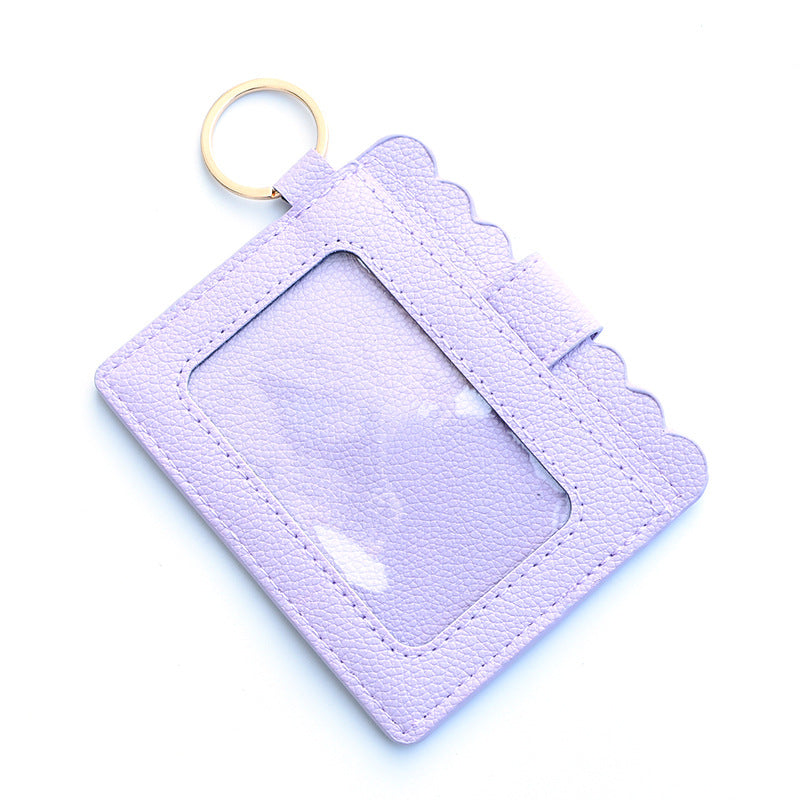 Wholesale Colorful PU Pickup Bag Keychain Wristlet Keychain ACC-KC-QiuXue014