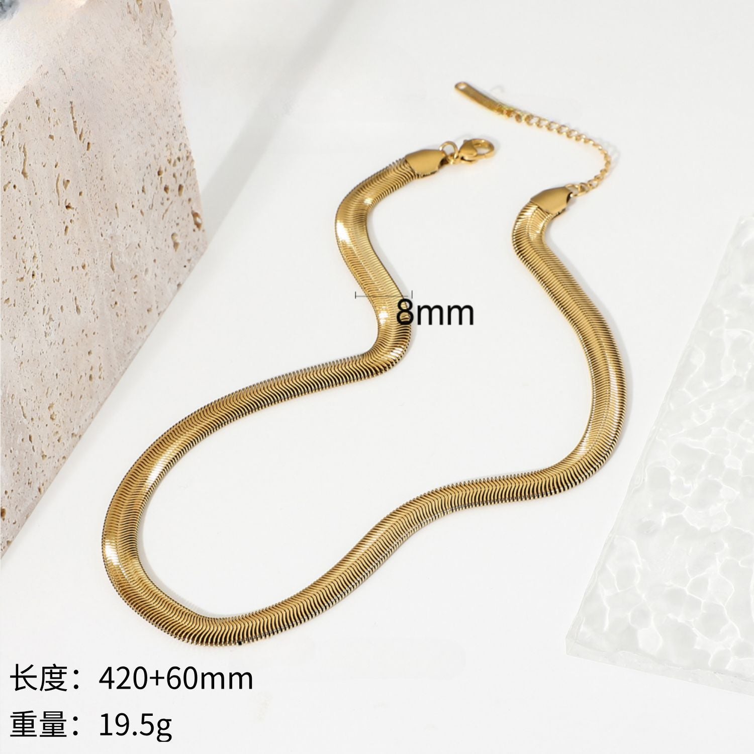 Wholesale Titanium Steel Necklace High-grade Gold Plated Necklace ACC-NE-ZhenYou001