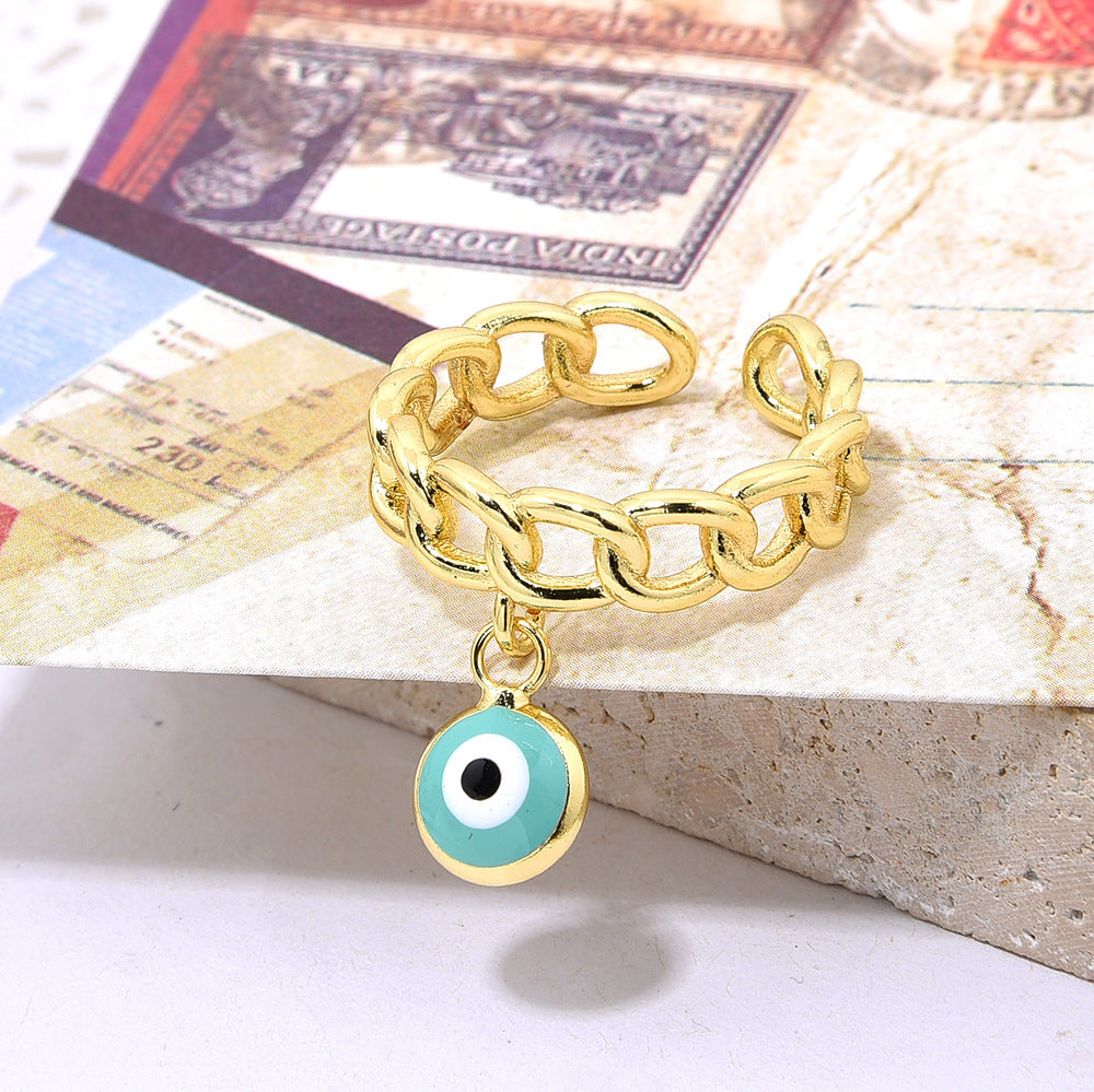 Wholesale Oil-Dripping Demon Eye Ring