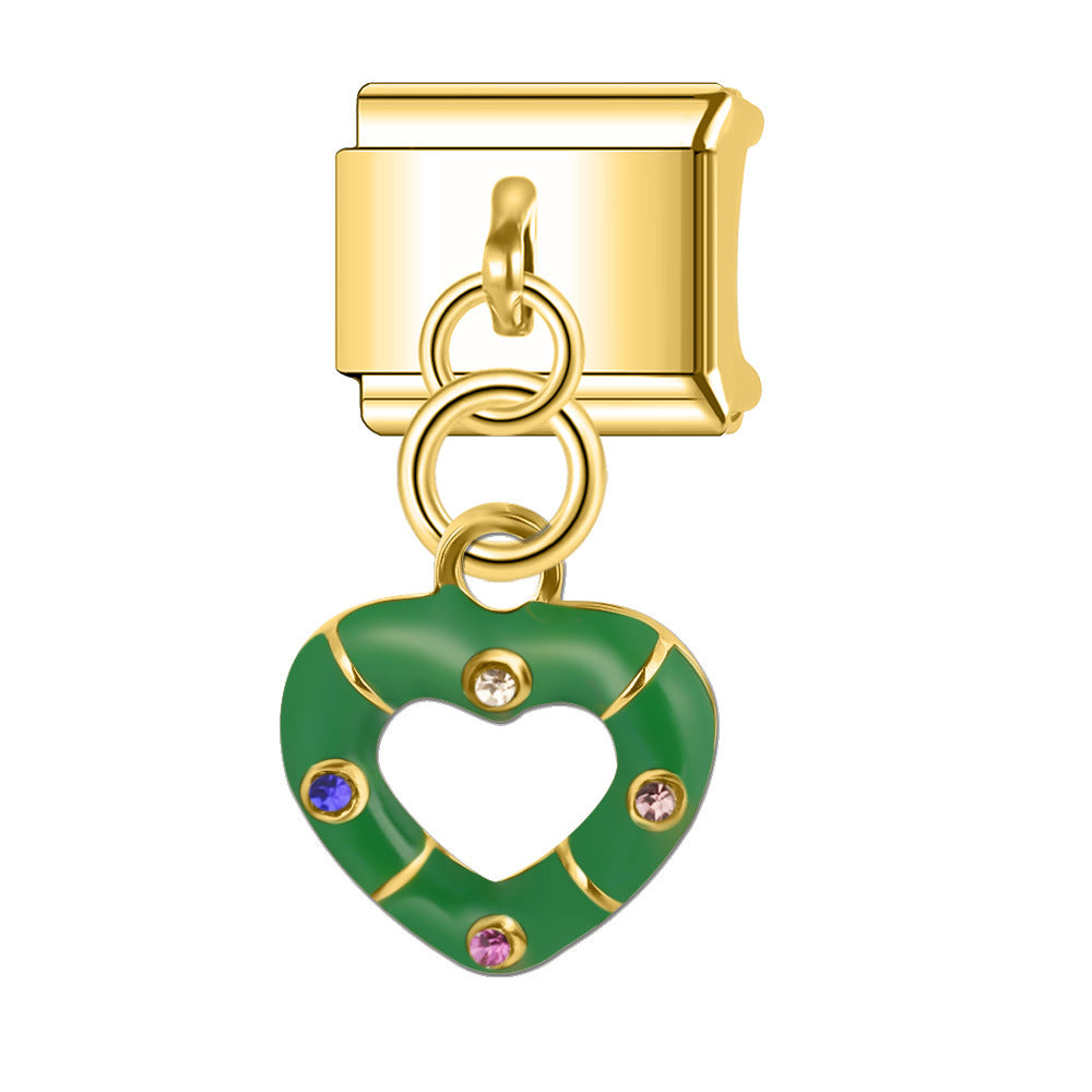 Wholesale Italian Charm Bracelet 9mm DIY Splicing Cute Creative Stainless Steel Composable Bracelet