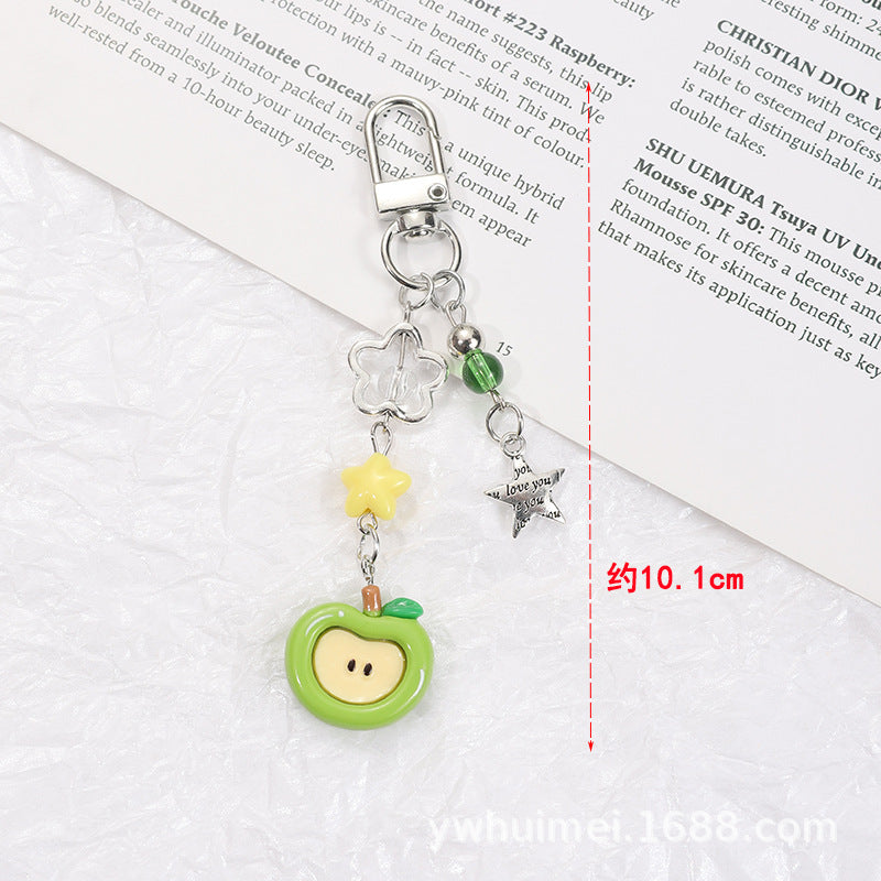 Wholesale Red Apple Keychain