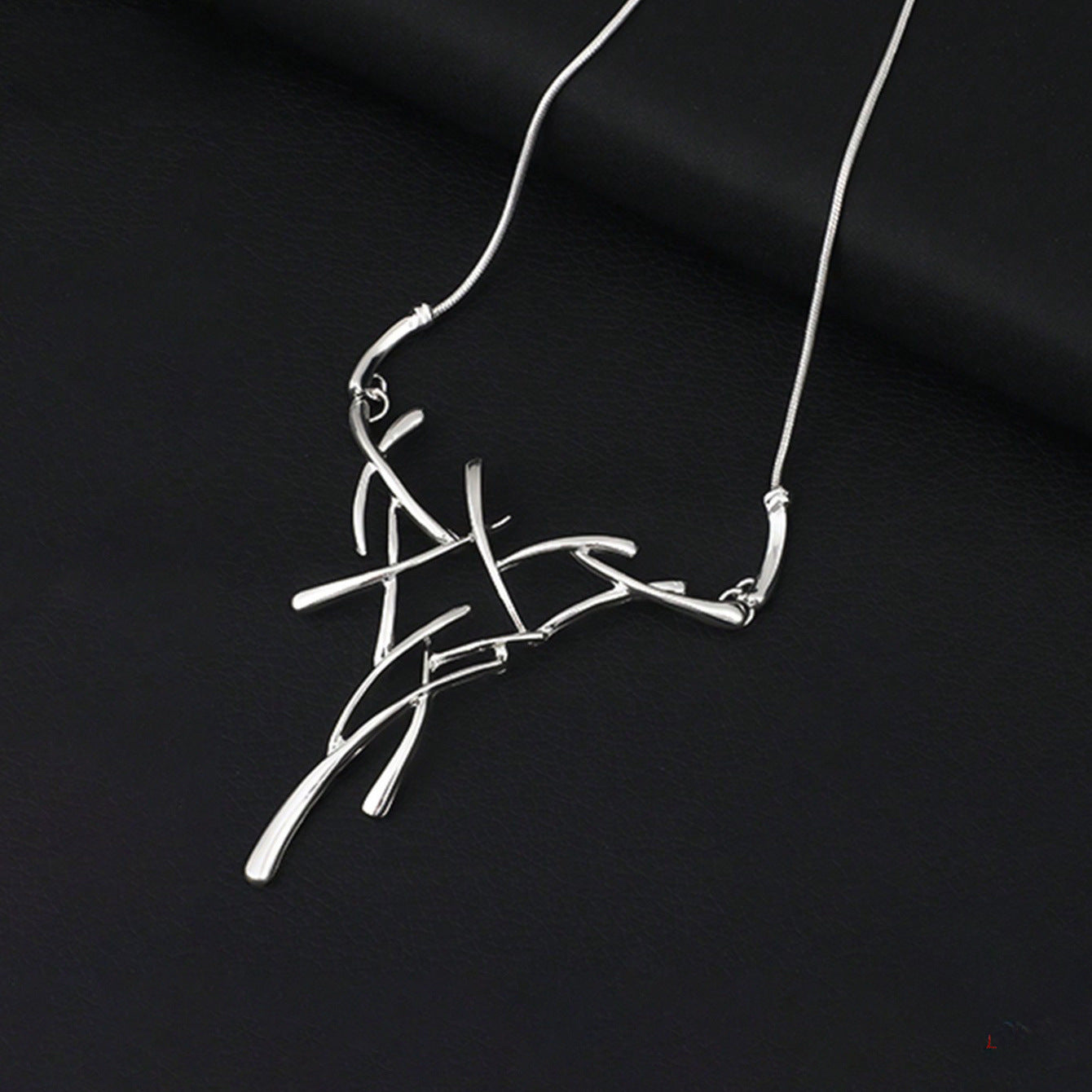 Wholesale irregular geometric tree branch clavicle chain necklace