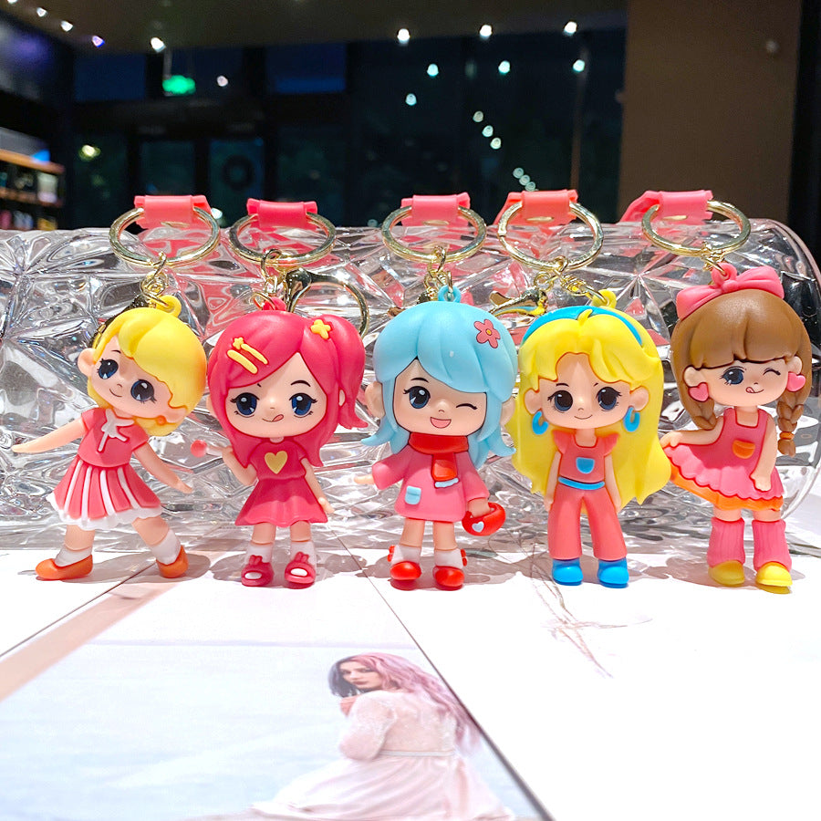 Wholesale Cartoon Dancing Little Girl Cute Keychain Creative Keychain ACC-KC-Gongz001