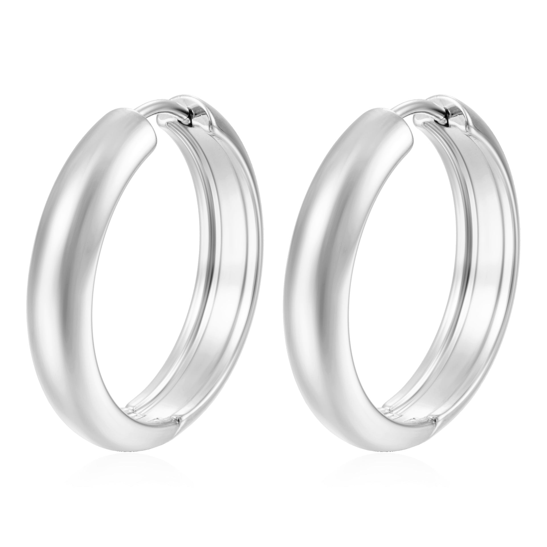 Wholesale Stylish 5mm Round Spherical Stainless Steel 18K Gold Plated Earrings Fashion Accessory