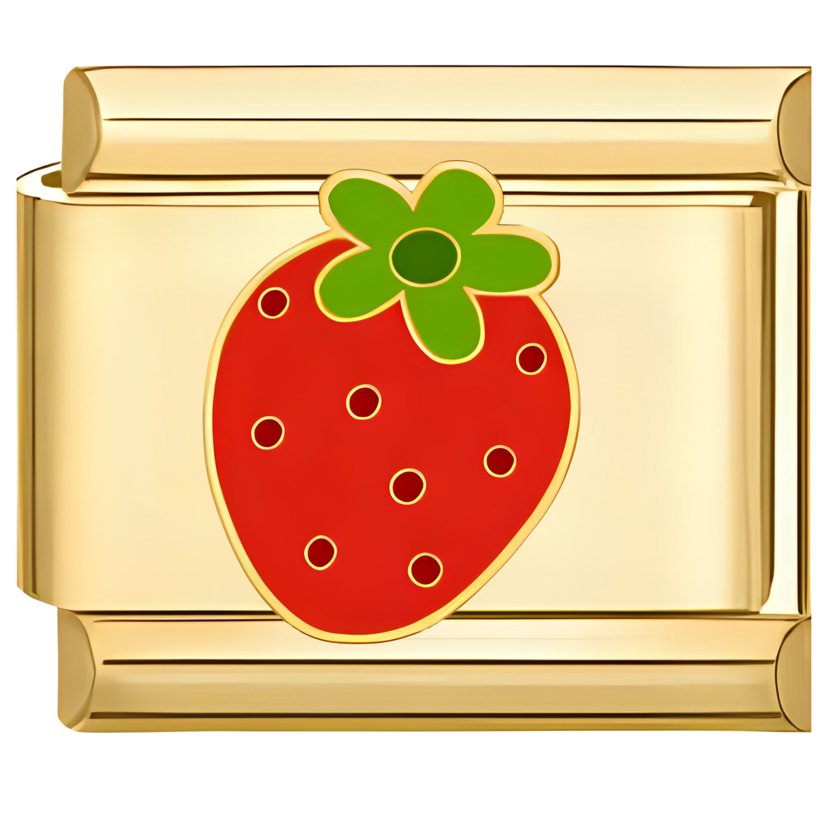 Wholesale Italian Charm Bracelet 9mm DIY Golden Fruit   Creative Stainless Steel Composable Bracelet