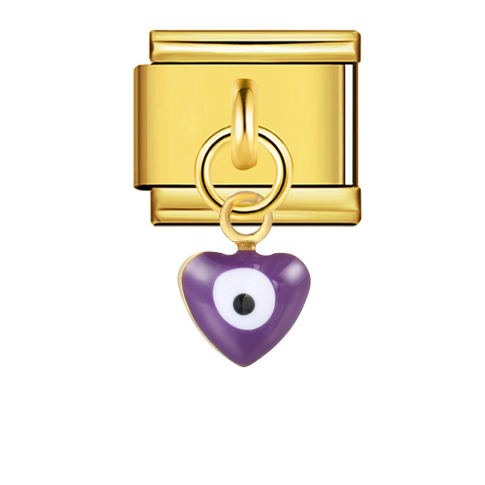 Wholesale  Italian Charm Bracelet 9mm DIY Star and Moon series  Creative Stainless Steel Composable Bracelet