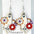 Wholesale 2 pairs/pack Flower Ghost Bohemian Retro Thanksgiving Pumpkin Cute Earrings