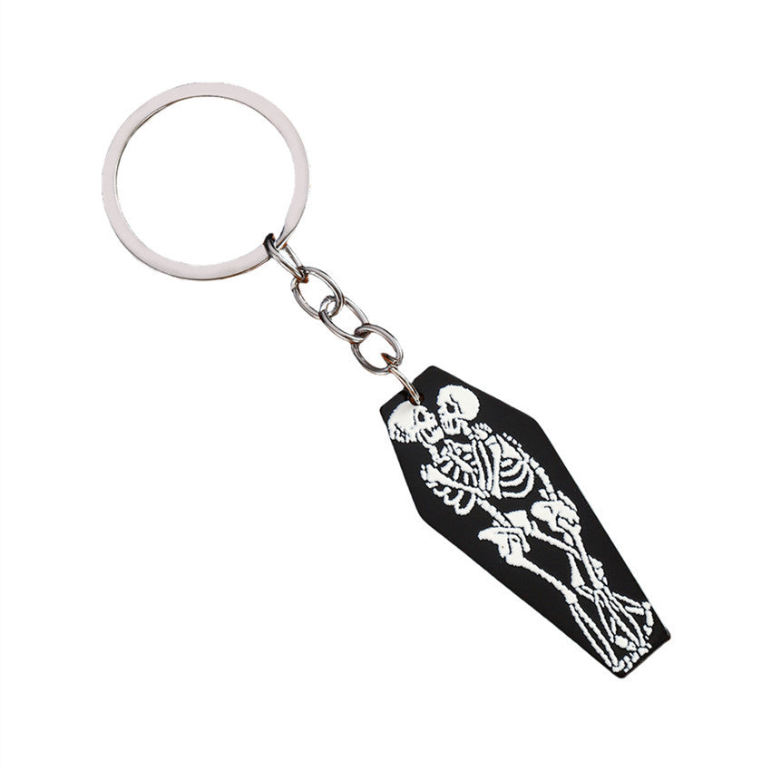 Wholesale  Skull Keychain Acrylic  Cherry Animal Keychain Bag Accessory Gift