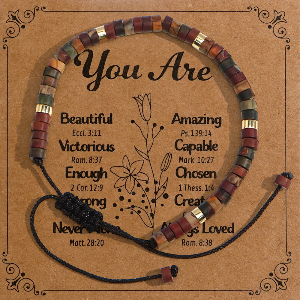 Wholesale Hand Woven Natural Stone Bracelets