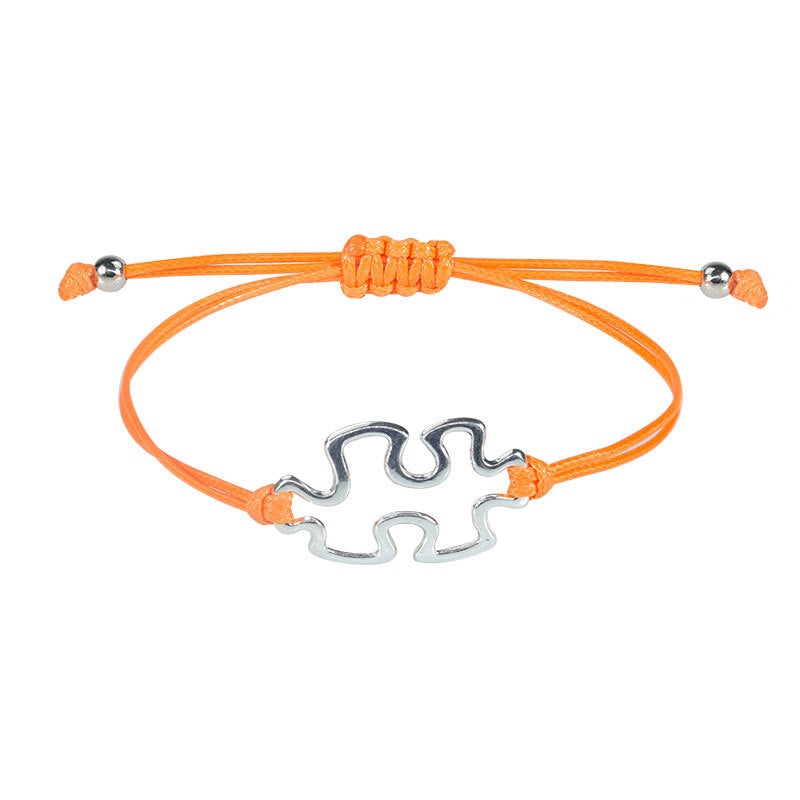 Wholesale Bracelet Puzzle Pendant Hand Ornaments Autistic Wax Rope Hand Rope