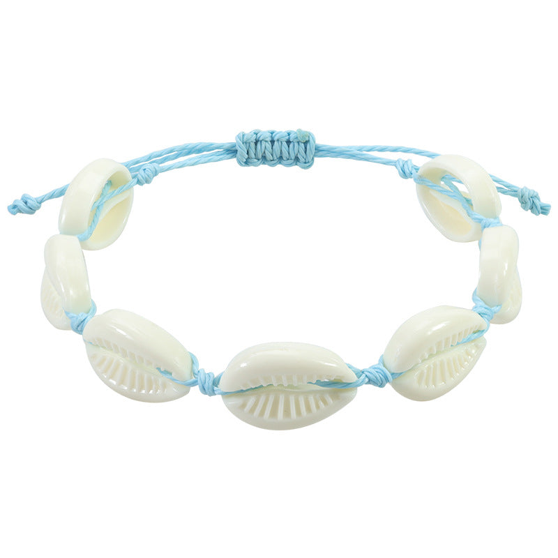 Wholesale Ocean Style Shell Braided Bracelet Necklace