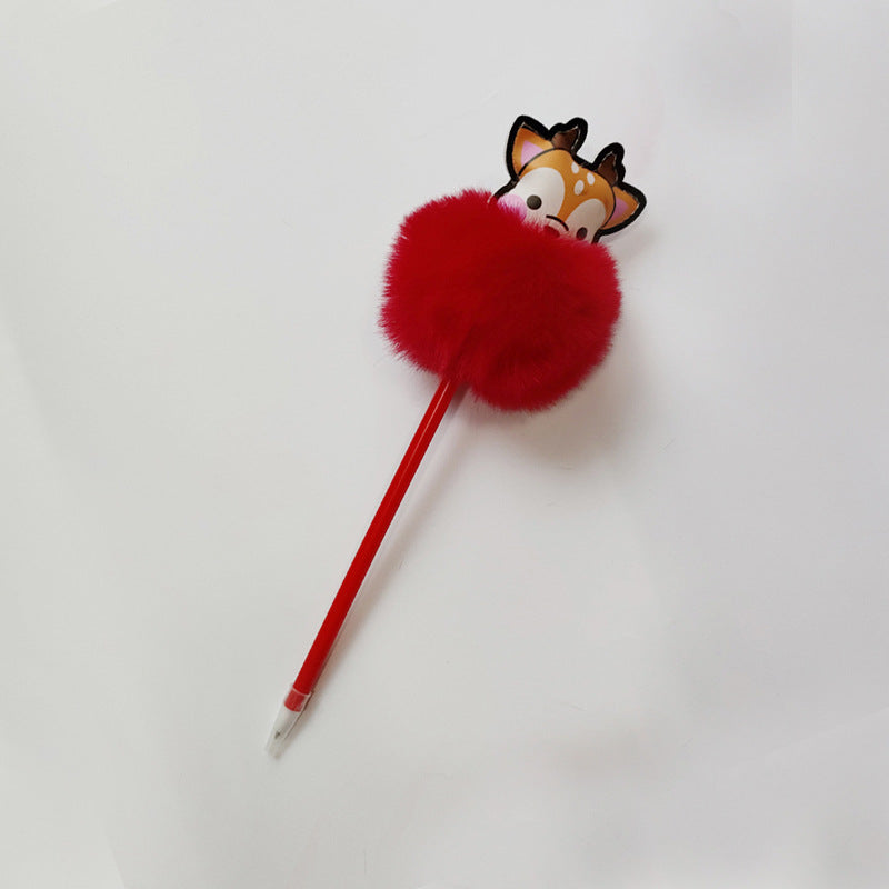 Wholesale Christmas style plush pen ballpoint pen
