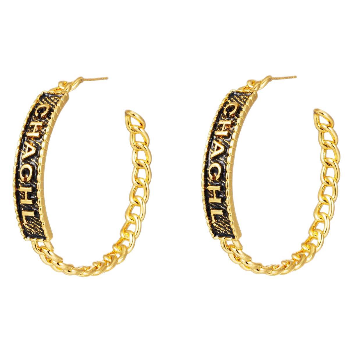 Wholesale Exaggerated large metal earrings