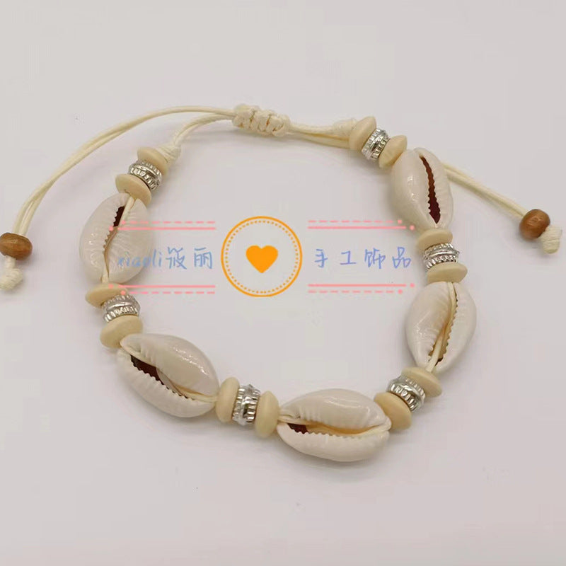 Wholesale Boho Style Shell Braided Natural Shell Hand Knotted Bracelet Rope Beaded Bracelets ACC-BT-Youl004