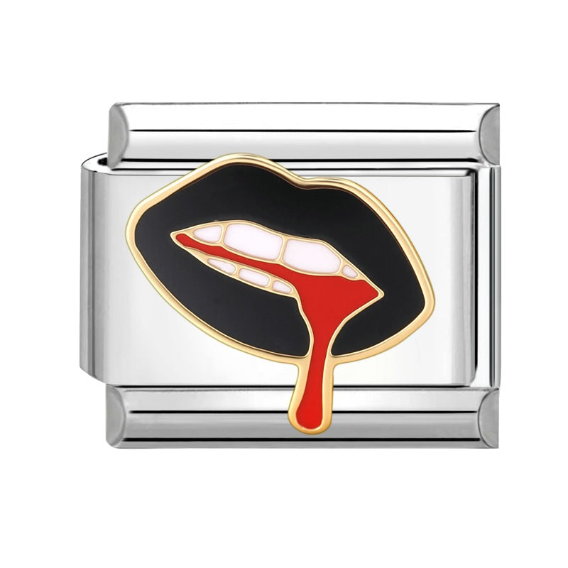 Wholesale Italian Charm Bracelet 9mm DIY Splicing Cute Creative Stainless Steel Composable Bracelet