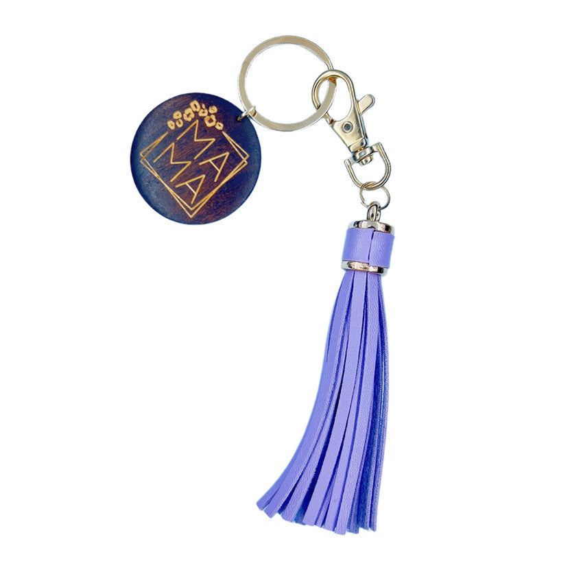 Wholesale Wooden MOM Mother's Day Tassel Creative Keychain