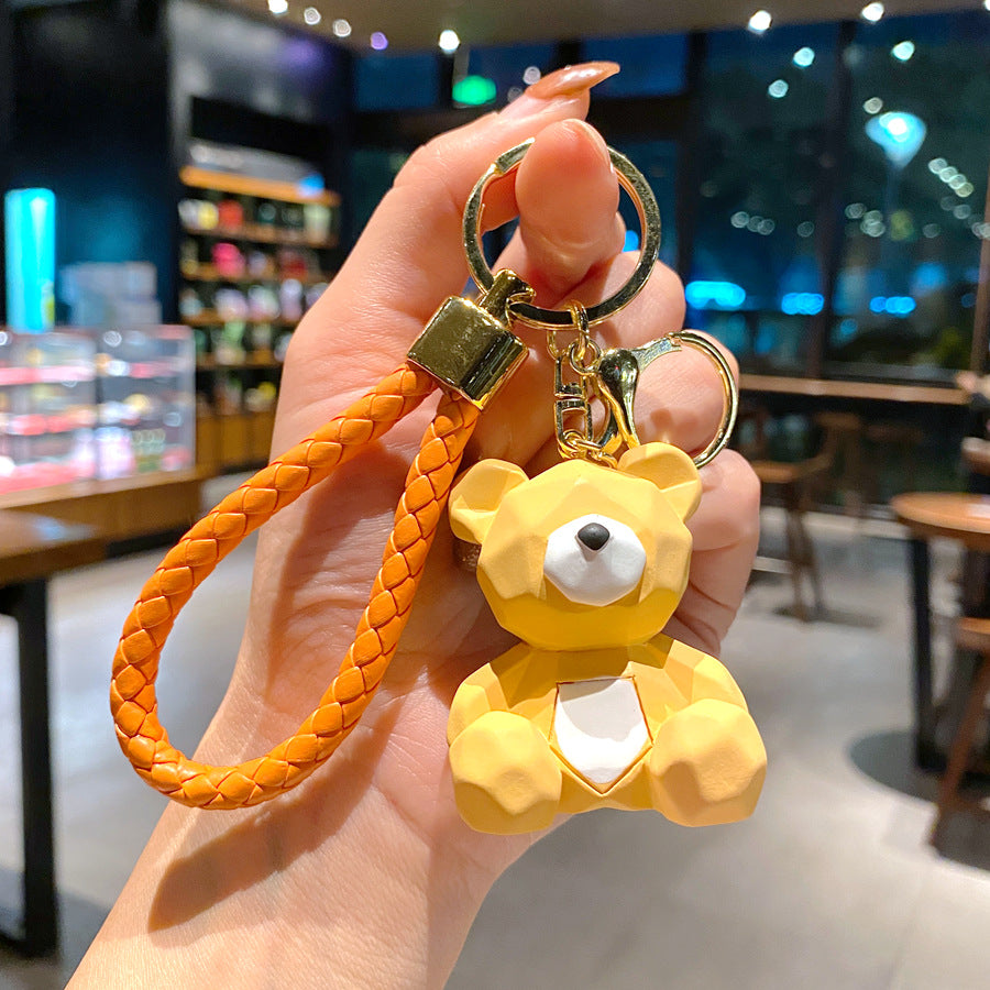 Wholesale Cartoon Cut Bear PVC Soft Glue Keychain ACC-KC-GongZ023