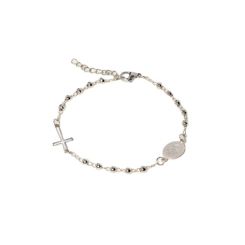 Wholesale Religious Totem Stainless  Steel Golden Beads Bracelet