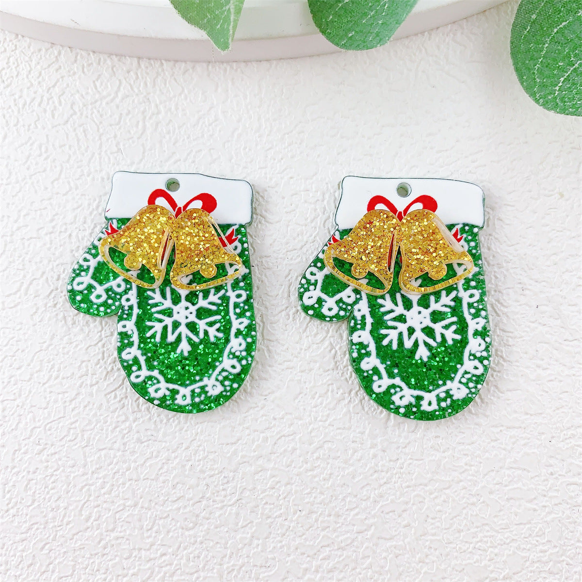 Wholesale 10pcs Acrylic Double Layer Christmas  Pendant