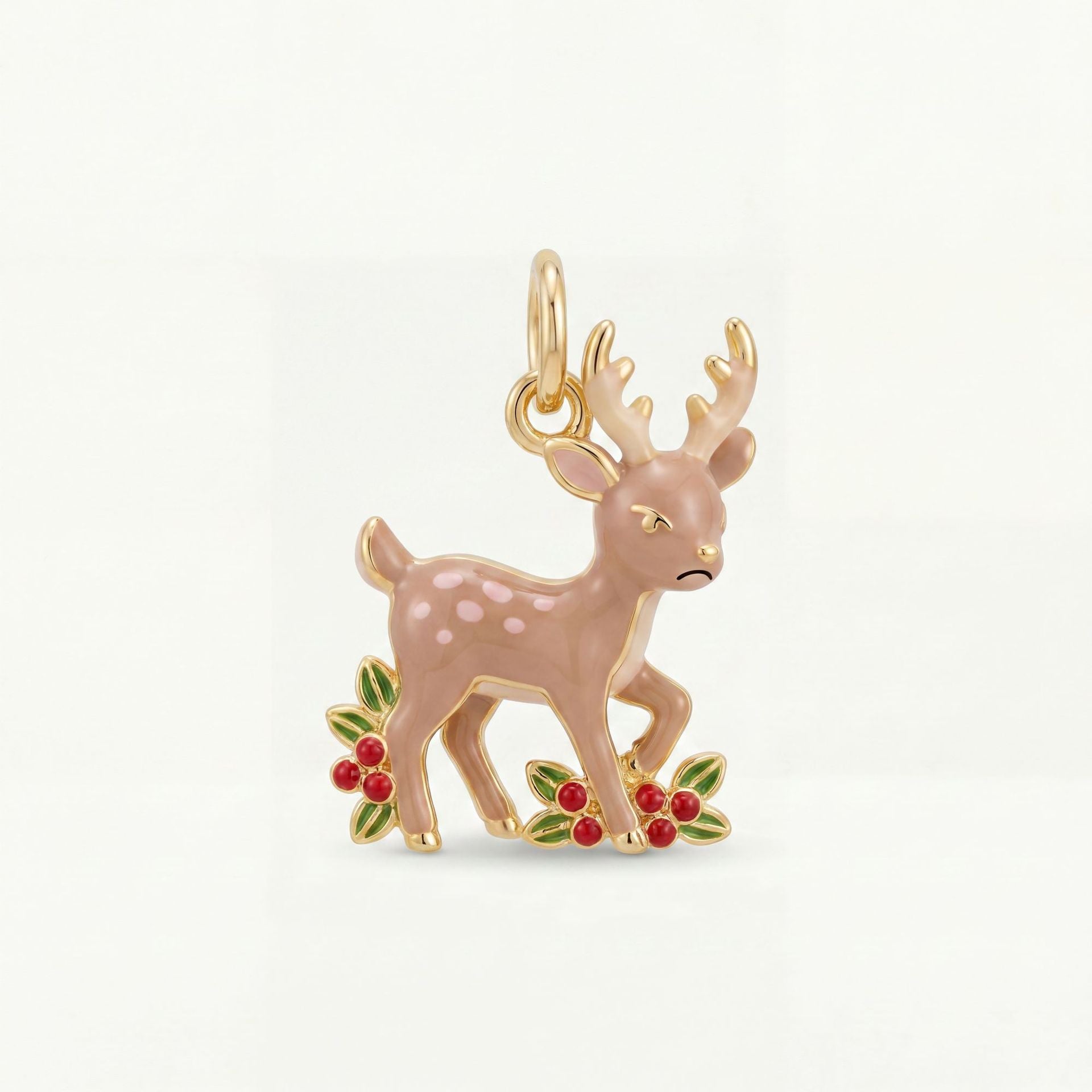 Wholesale Copper Enamel Animal Pendant Charm Cute Lamb Panda Rabbit DIY Jewelry Accessory