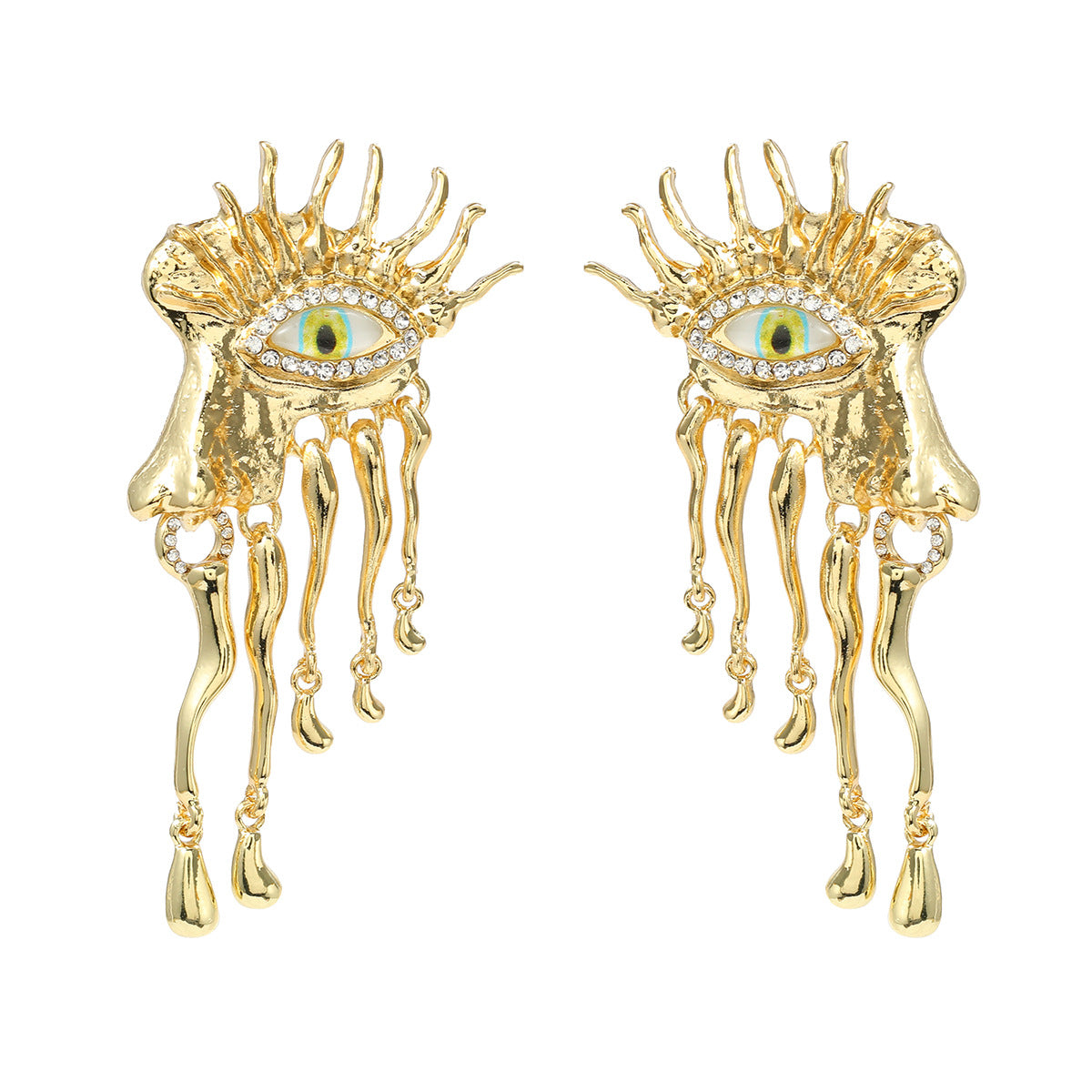 Wholesale alloy eye exaggerated  Bohemian ethnic earrings