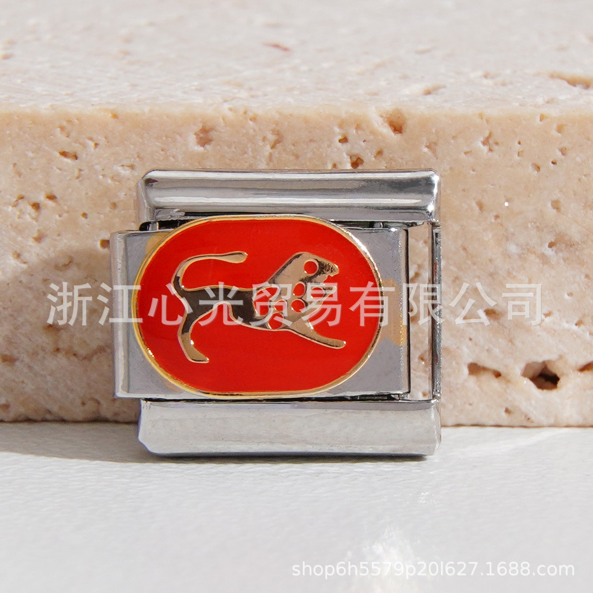 Wholesale Italian Charm Bracelet 9mm DIY Splicing Constellation Series Stainless Steel Composable Bracele