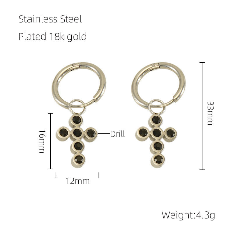 Wholesale Stainless Steel Hollow Wings Earrings ACC-ES-ZhongXin014