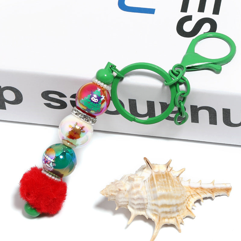 Wholesale 100pcs/pack christmas cartoon santa elk 16mm Acrylic Beads DIY Bead Accessories