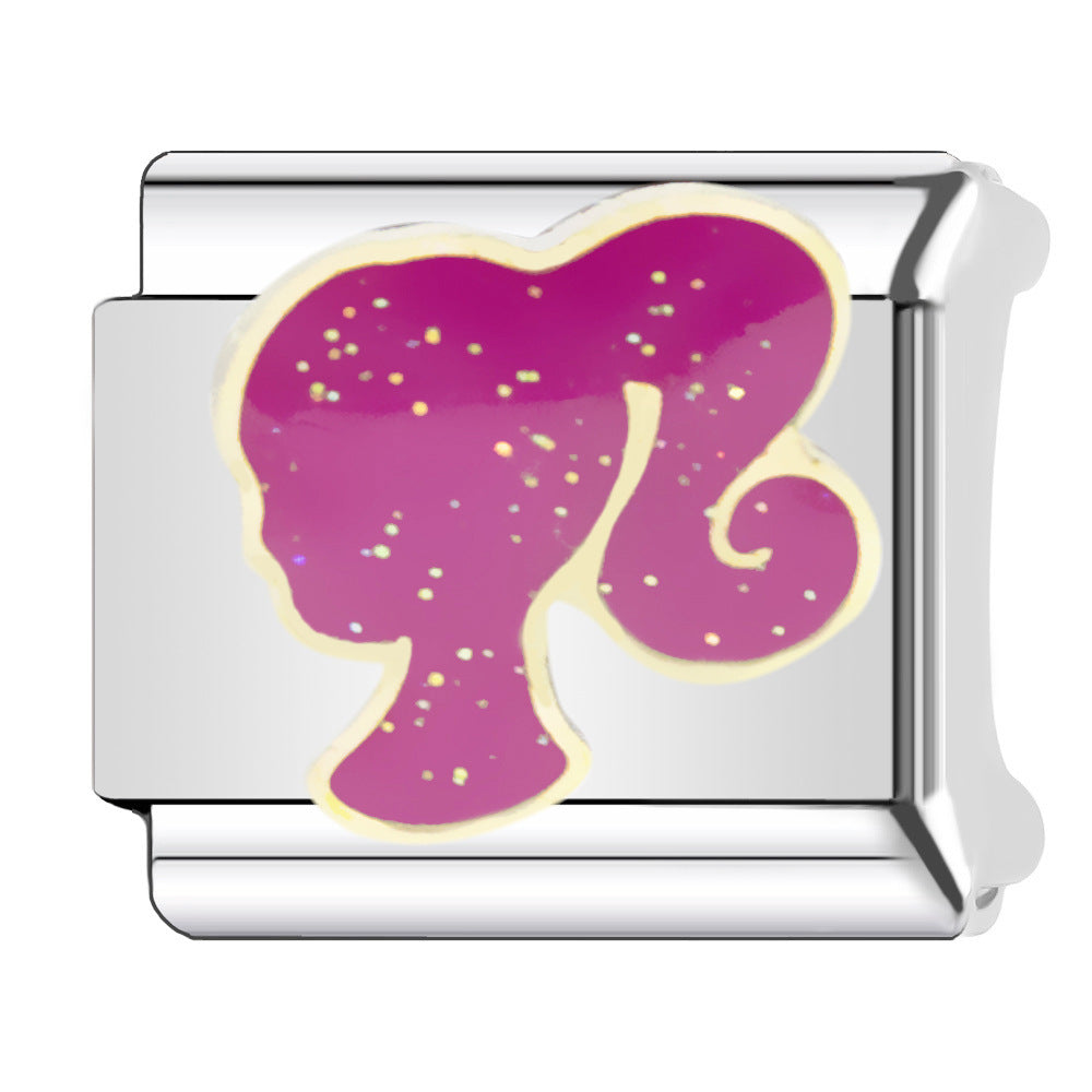 Wholesale Italian Charm Bracelet 9mm DIY  Spliced Strap  Creative Stainless Steel Composable Bracelet